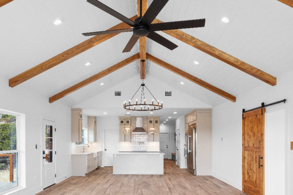 Texas Highlands Electric installed dimmers and lighting controls in home.