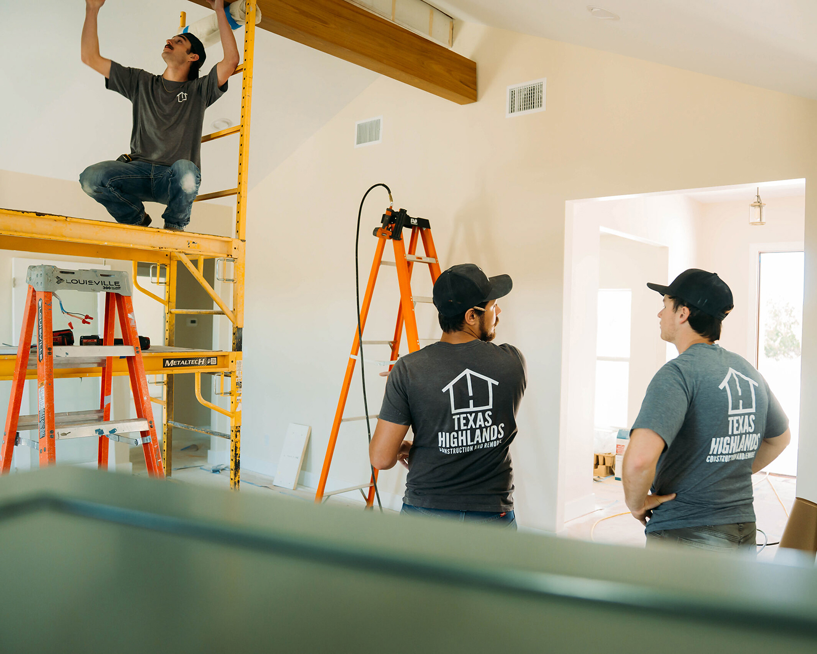Electrician restoring power after completing a home electrical repair
